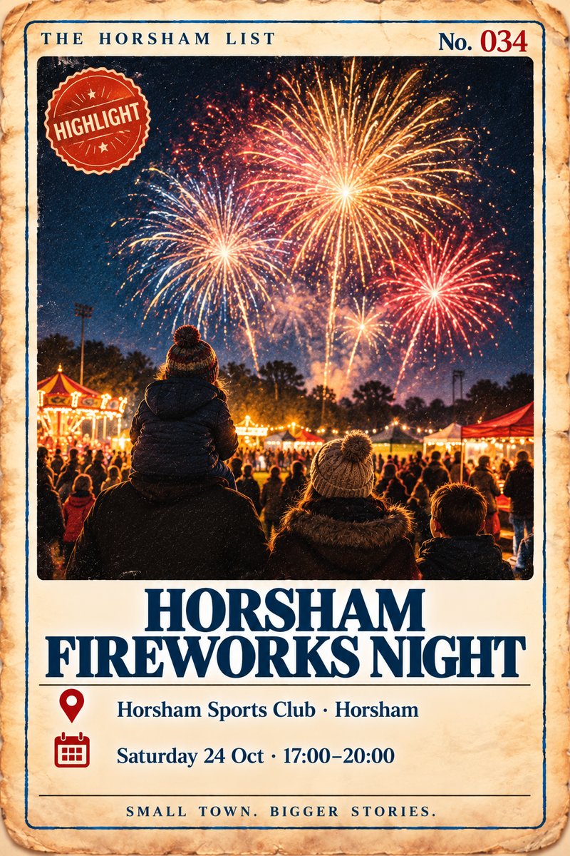 Card: Horsham Fireworks Night