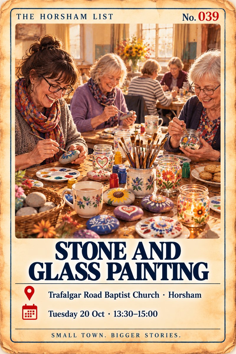 Card: Stone and Glass Painting workshop